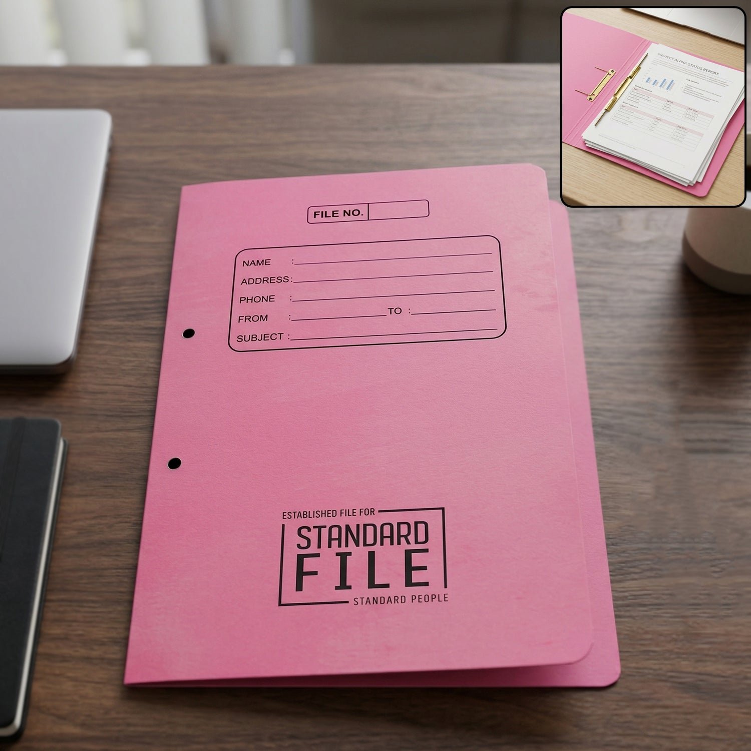 Premium Spring File Folder – Heavy Duty A4 Document Organizer