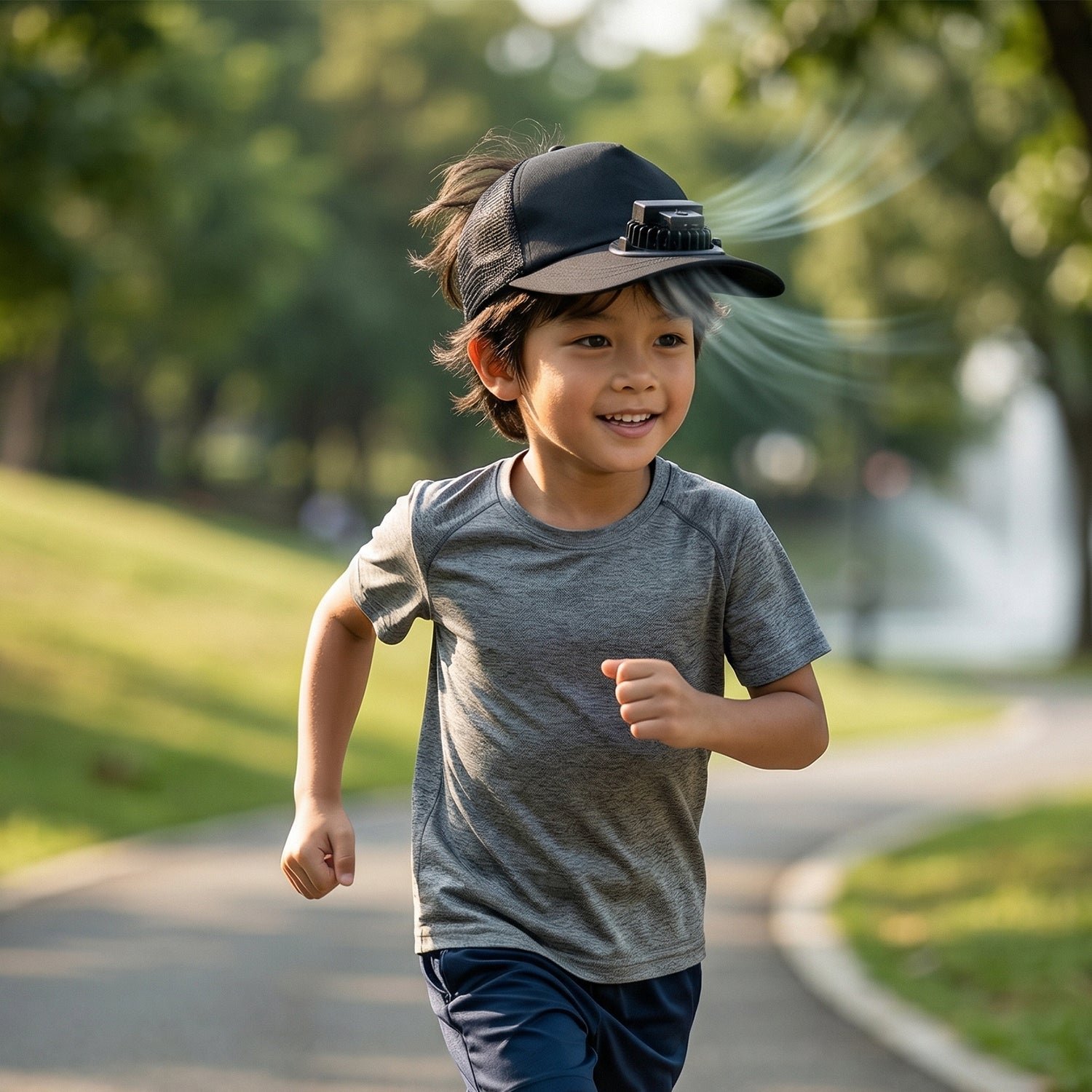 Portable USB Cooling Cap – Personal Airflow System for Summer - Image 3