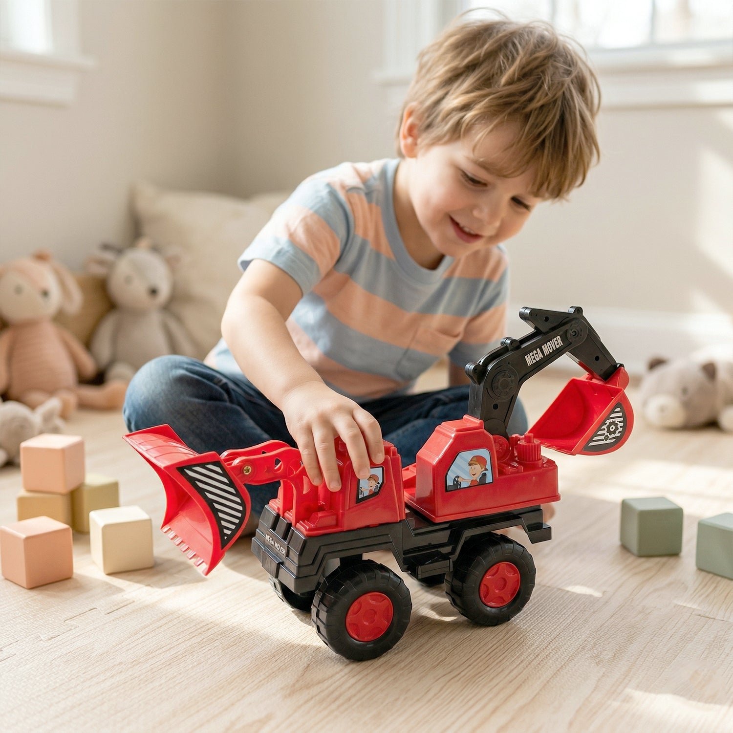 Construction Excavator Toy Truck – Realistic Design & Heavy-Duty Build - Image 4