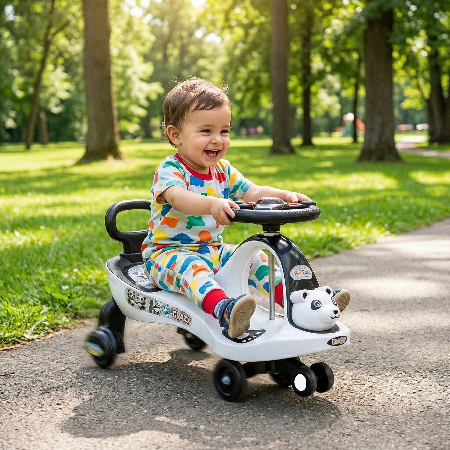 Baby Magic Swing Car Ride-On Toy with Music for Toddlers - Image 3