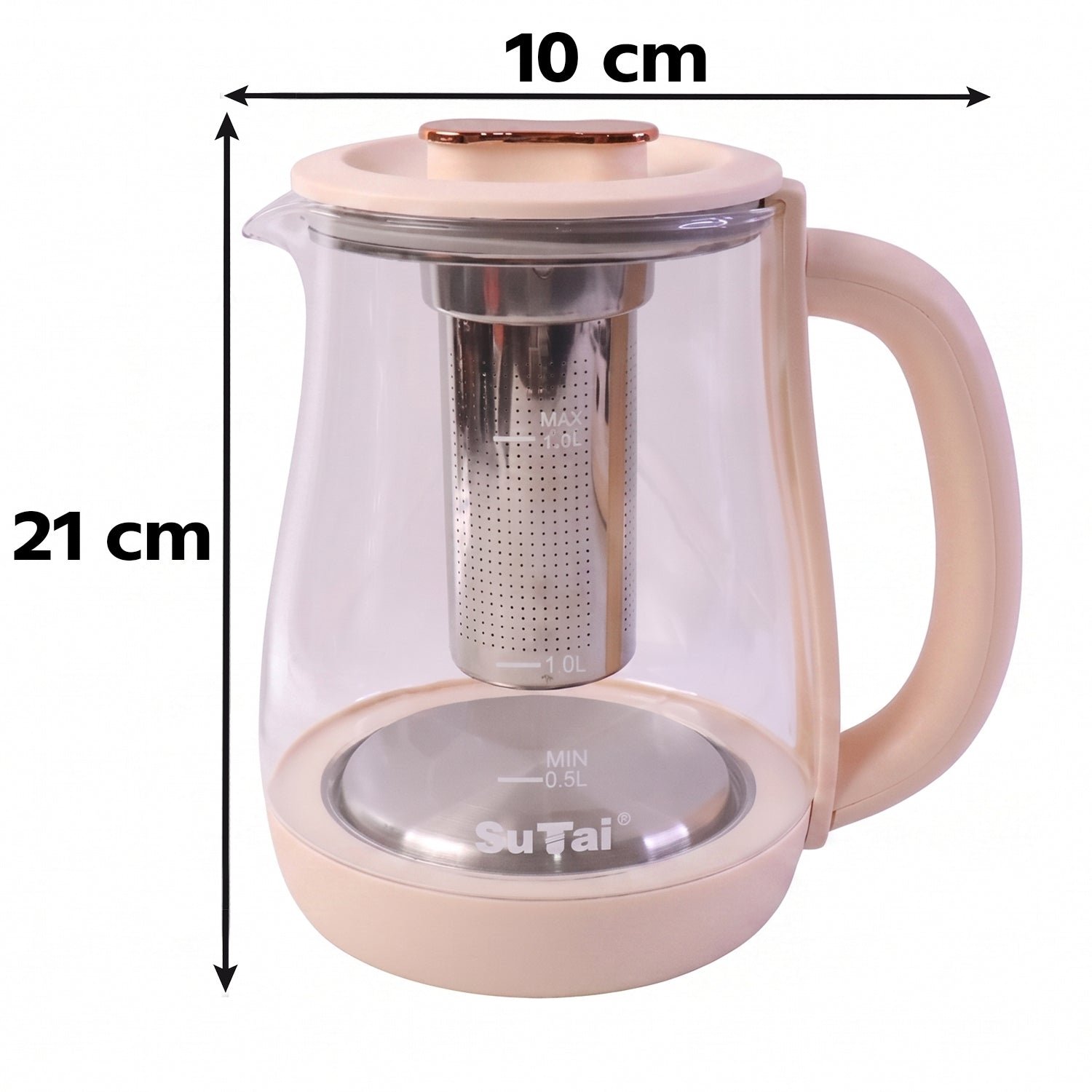 Suta Electric Glass Kettle 2.3L Tea Maker with Infuser and Temperature Control (1 Pc) - Image 6