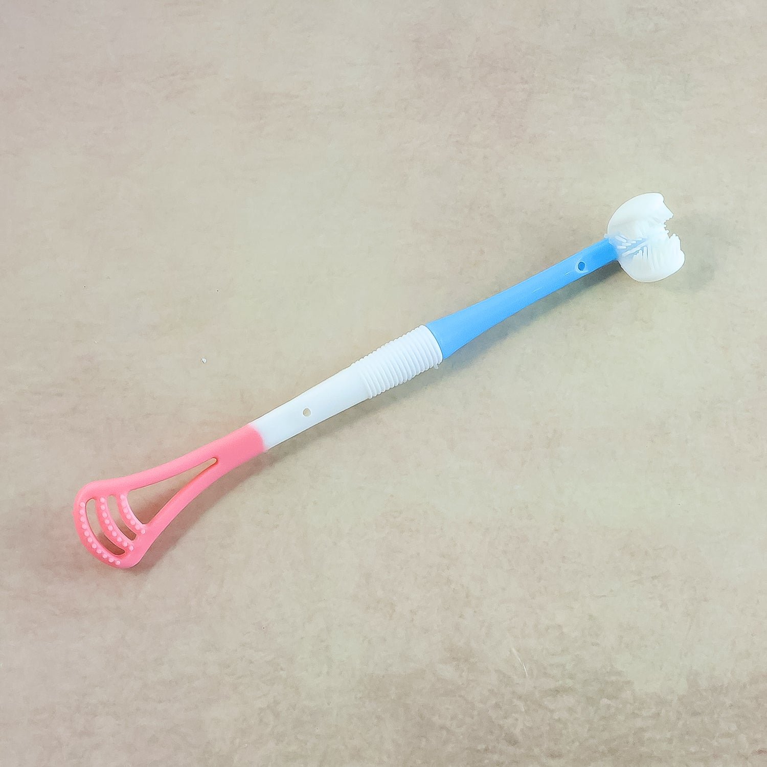 Baby Tongue Cleaner – Soft Silicone 2-in-1 Oral Massager - Image 3