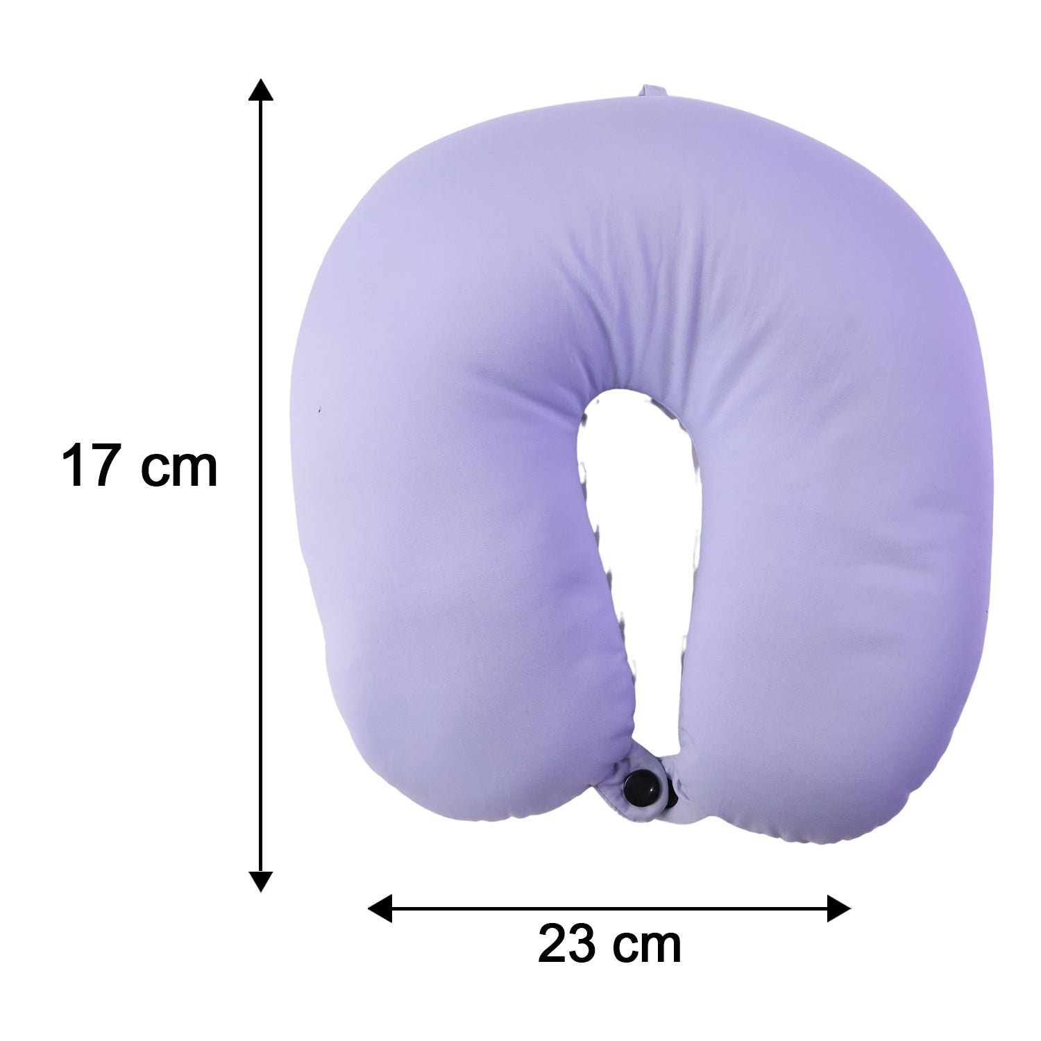 U-Shaped Travel Neck Pillow, Soft Comfortable Support Pillow with Snap Button (1 Pc) - Image 6