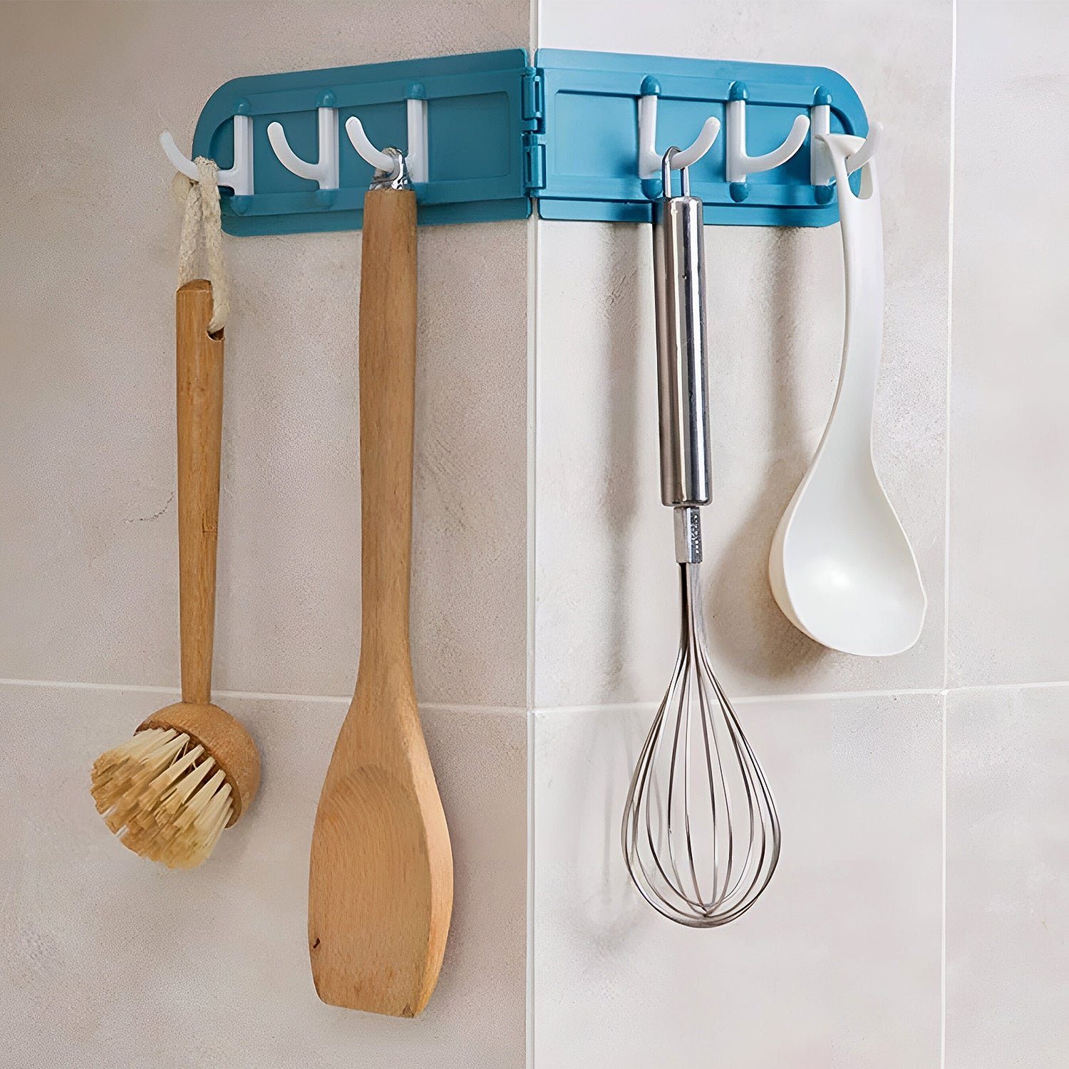Foldable Rotating Wall-Mounted Hook Rack – Space-Saving Organizer - Image 3