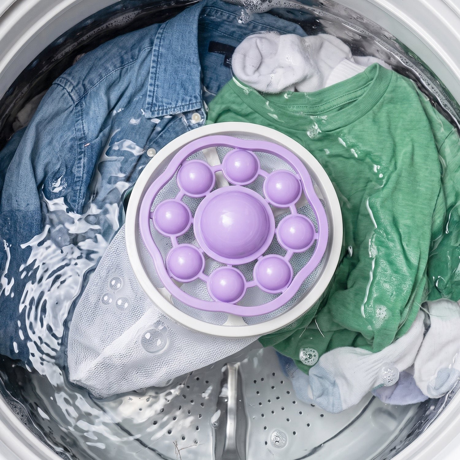 Washing Machine Floating Hair Catcher Filter Mesh Bag for Laundry (1 Pc) - Image 3