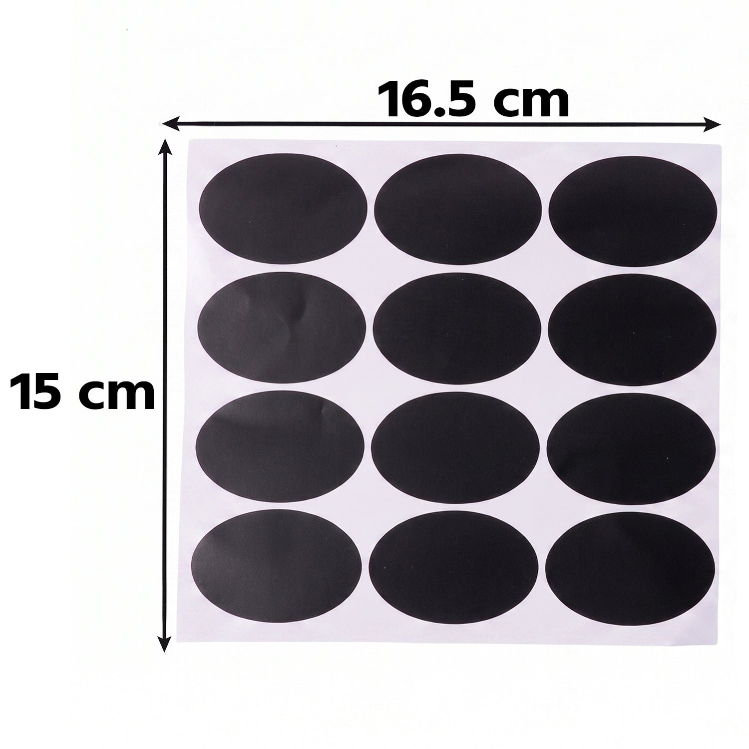 Oval Chalkboard Sticker Labels with Marker Pen, Reusable Jar Labels (1 Set) - Image 6