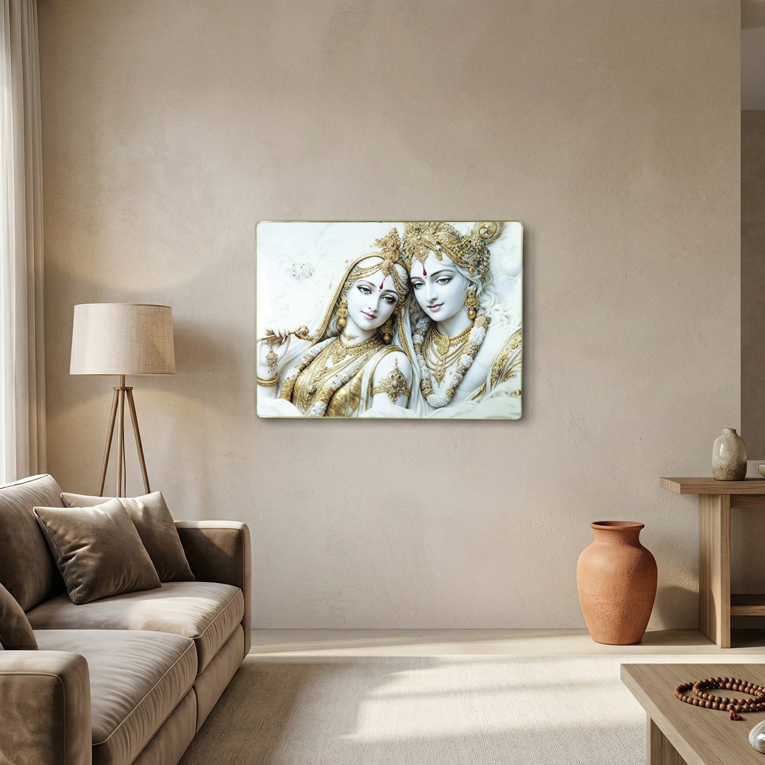 Premium Radha Krishna Wall Art – Elegant Spiritual Home Decor - Image 3