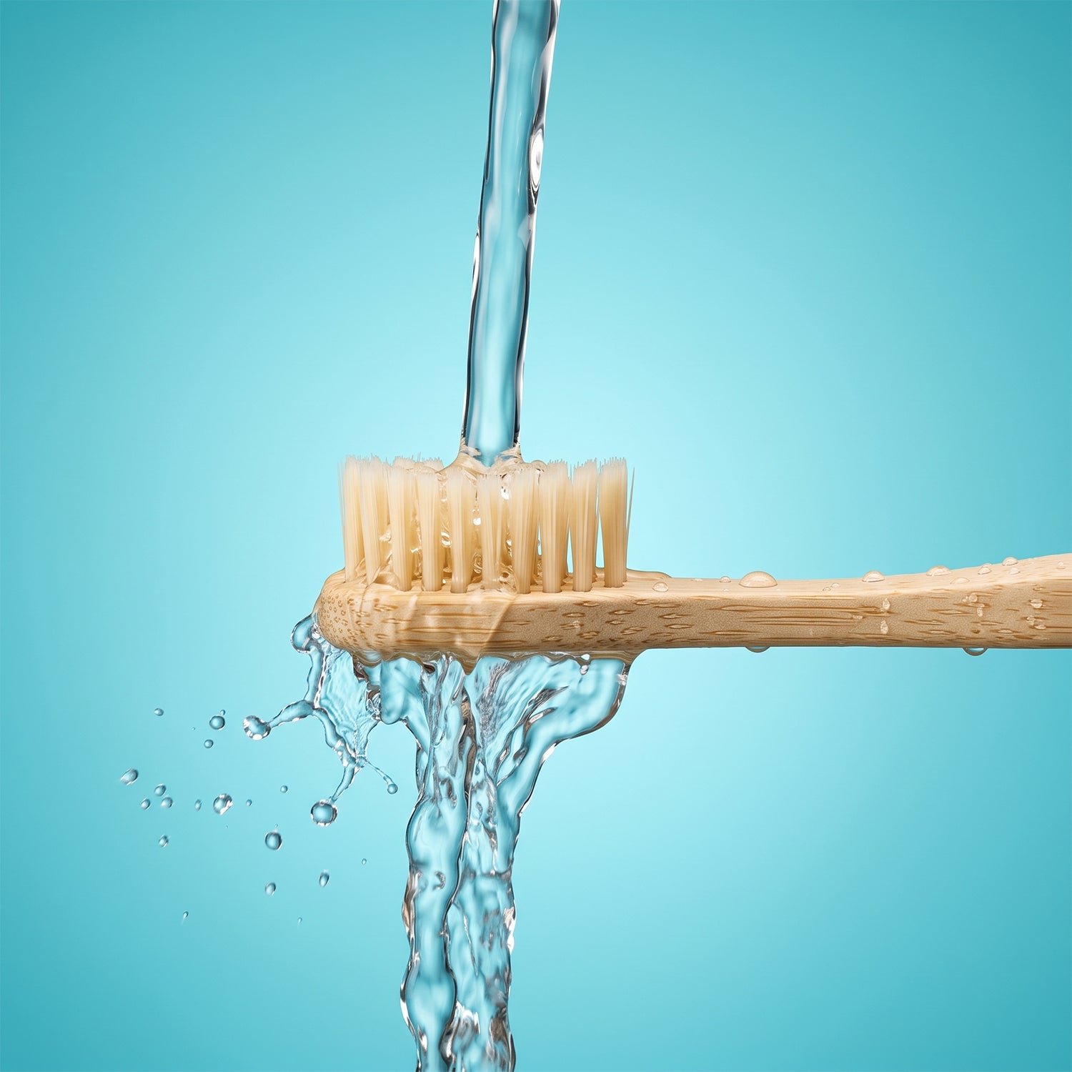 Soft Bamboo Toothbrush, Biodegradable Wooden Toothbrush with Natural Bristles (1 Pc) - Image 3