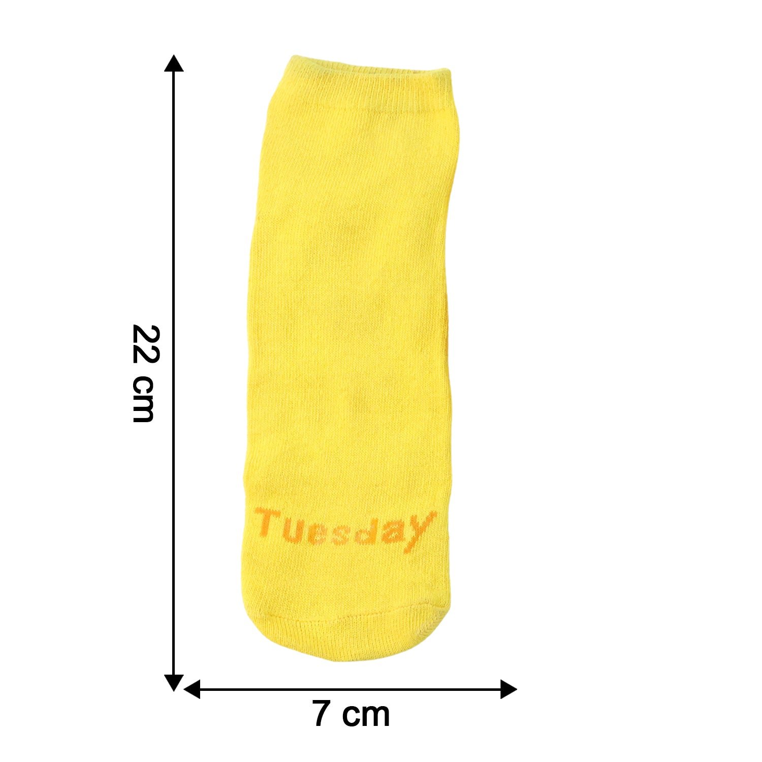 Yellow Casual Socks – Soft Comfort Crew Socks 1 Pair - Image 4