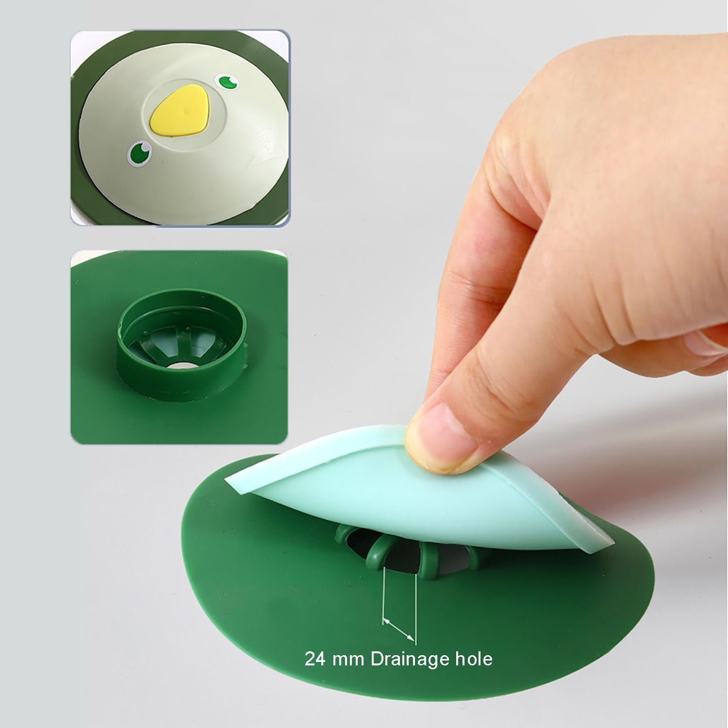 Kitchen Silicone Sink Drain Cover – Cute Duck Design & Anti Clog - Image 3