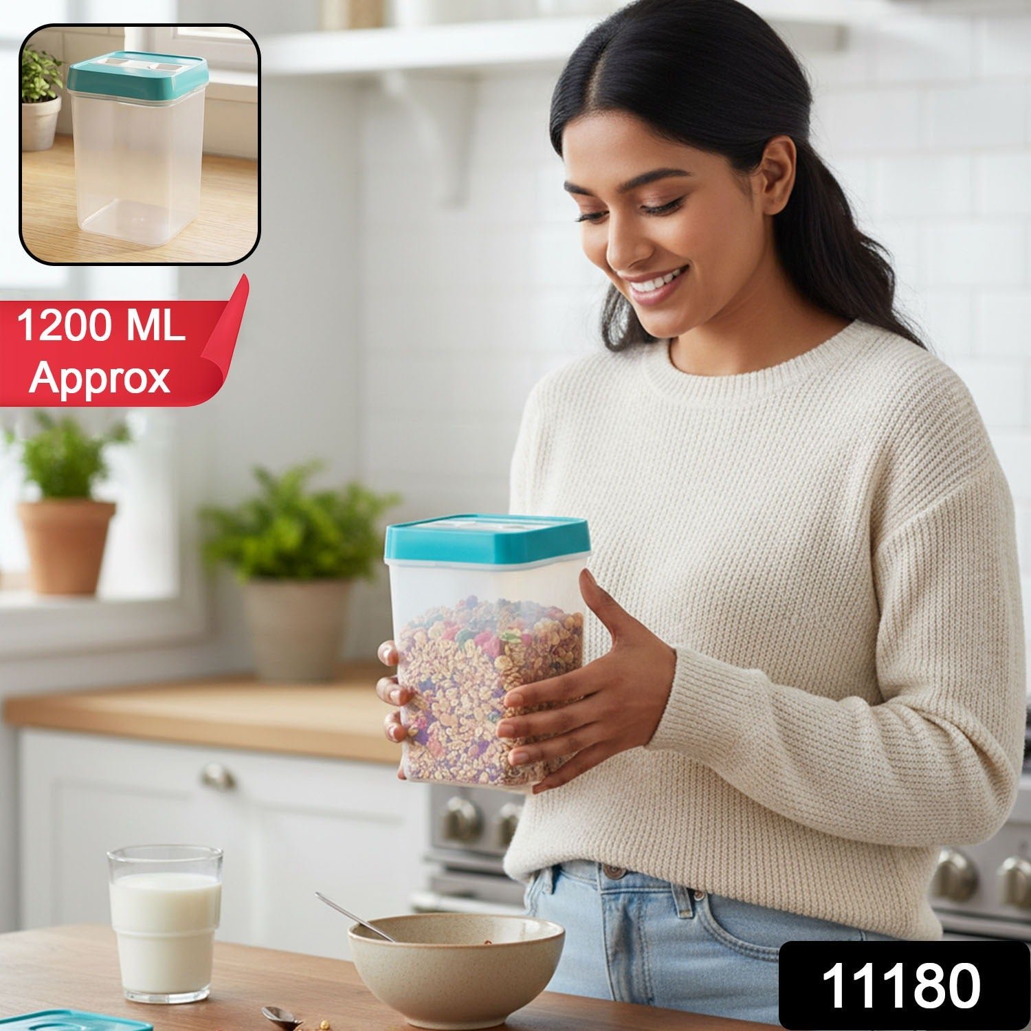 Plastic Food Storage Container – Keeps Dry Foods Fresh & Organized - Image 2