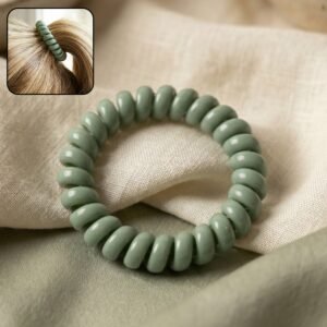 Soft Stretchable Telephone Wire Hair Bands &ndash; No Crease & Waterproof