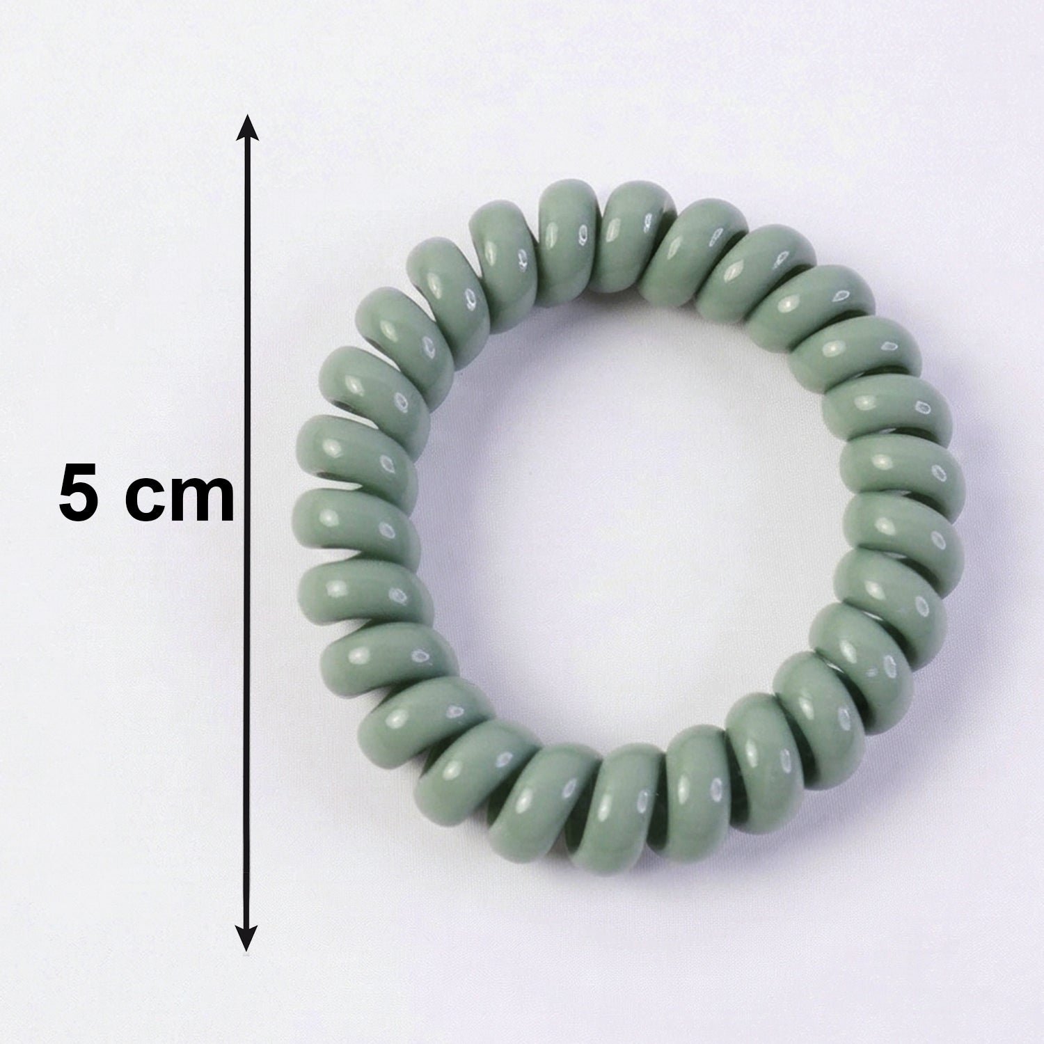 Soft Stretchable Telephone Wire Hair Bands – No Crease & Waterproof - Image 6