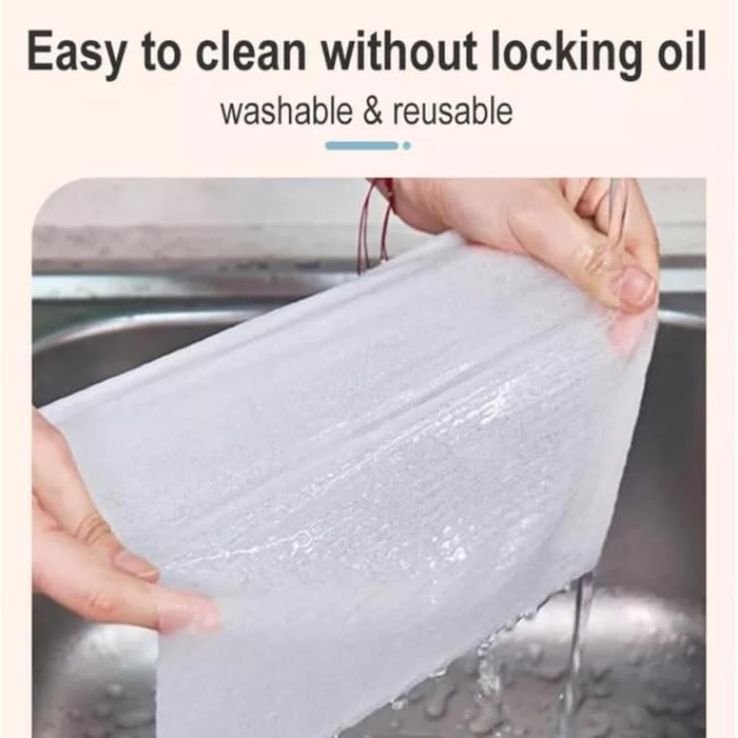 Kitchen Cleaning Wet Wipes for Oil and Grease Removal 80 Sheets Pack (1 Pc) - Image 3