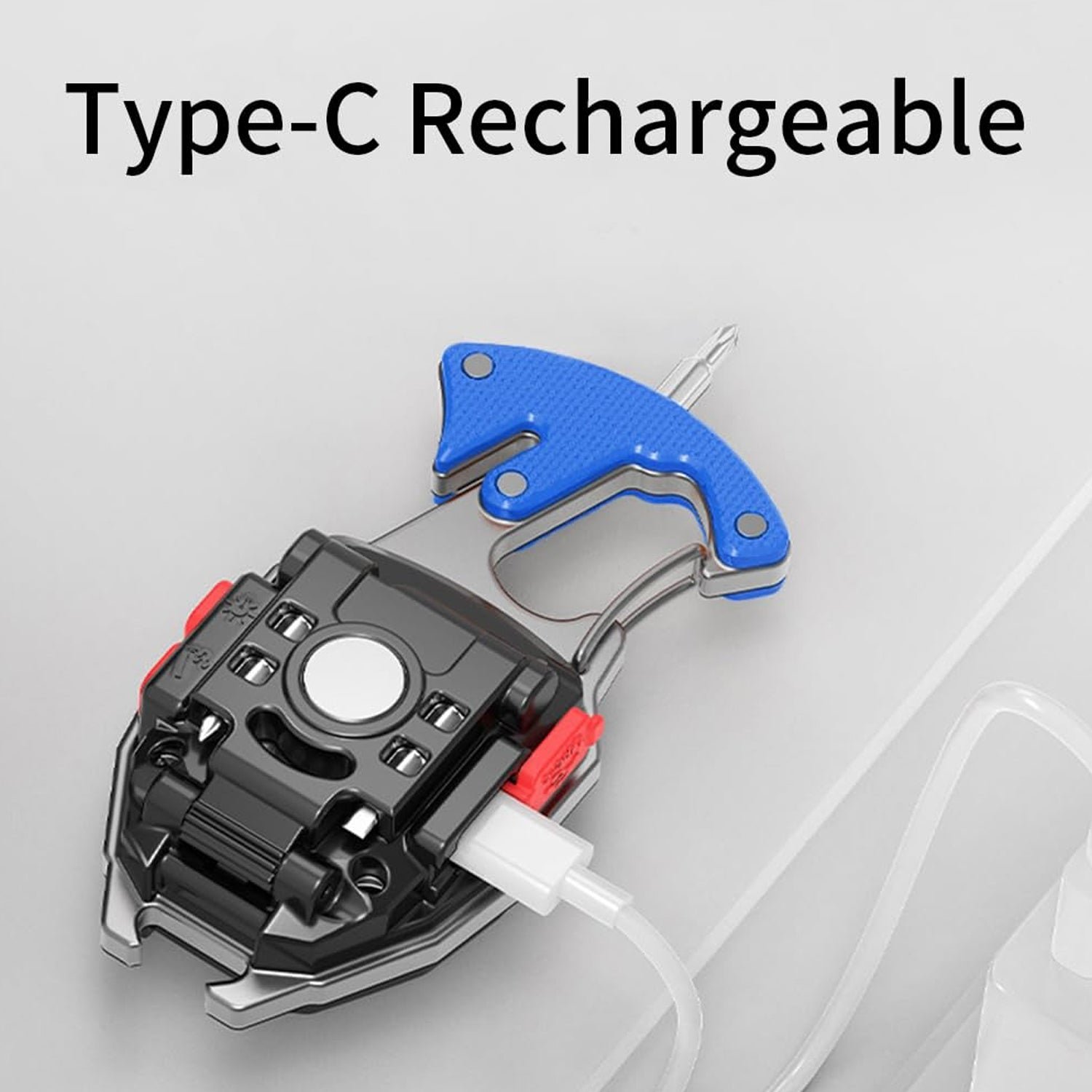 Travel LED Light Keychain Rechargeable Multifunction Mini Flashlight (1 Pc) - Image 3