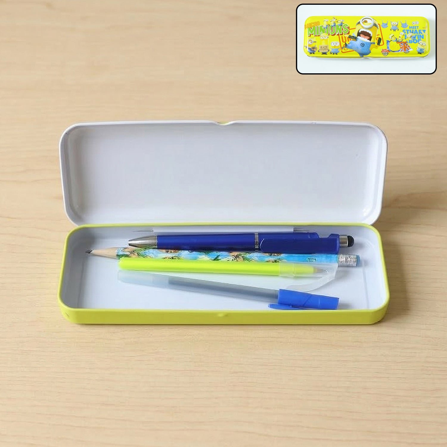 Cartoon-themed Metal Pencil Box – Cute & Durable School Storage - Image 3
