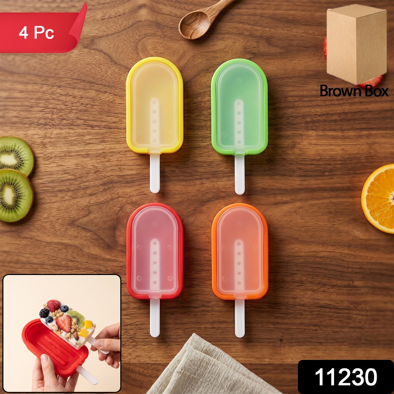 Silicone Popsicle Mold Set – Reusable & Easy Release for Healthy Snacks - Image 2