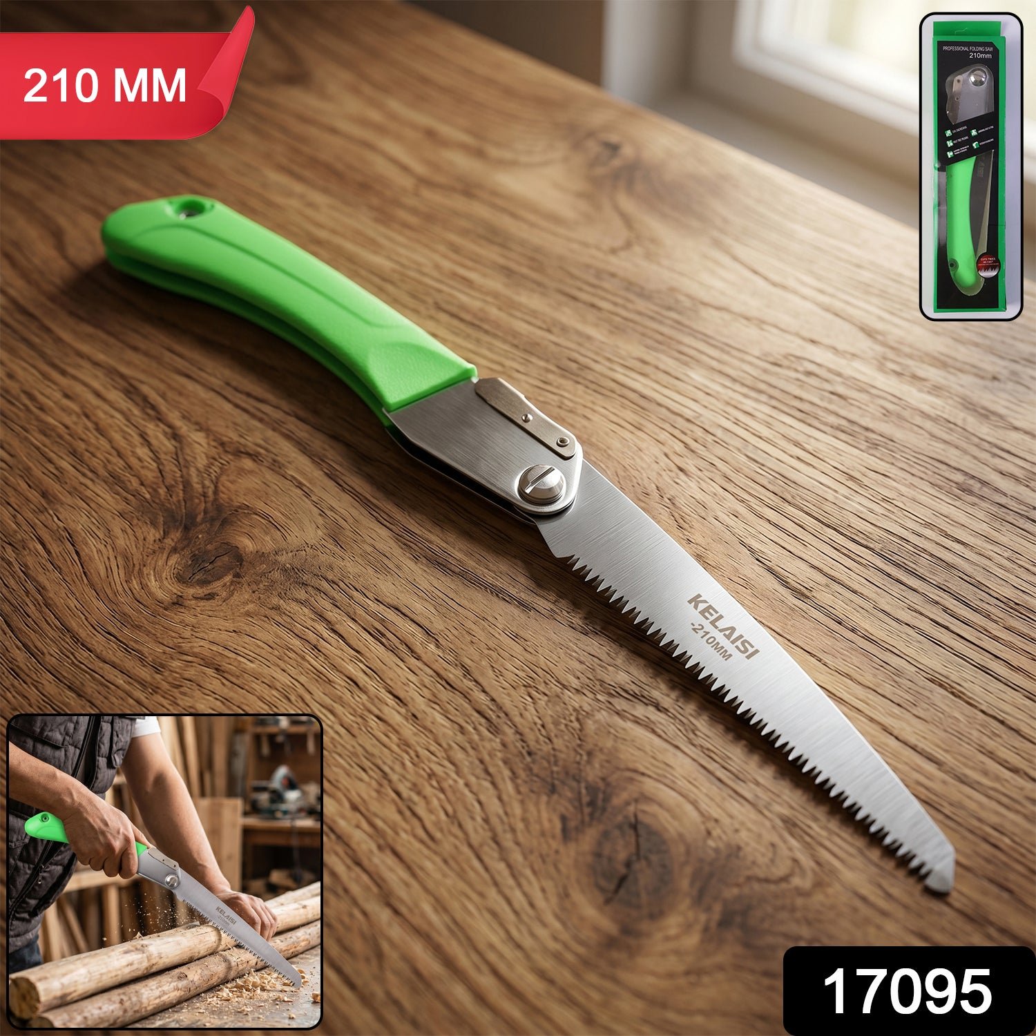 Folding Saw – Sharp 210mm Stainless Steel Blade for Pruning & Outdoor Use - Image 2