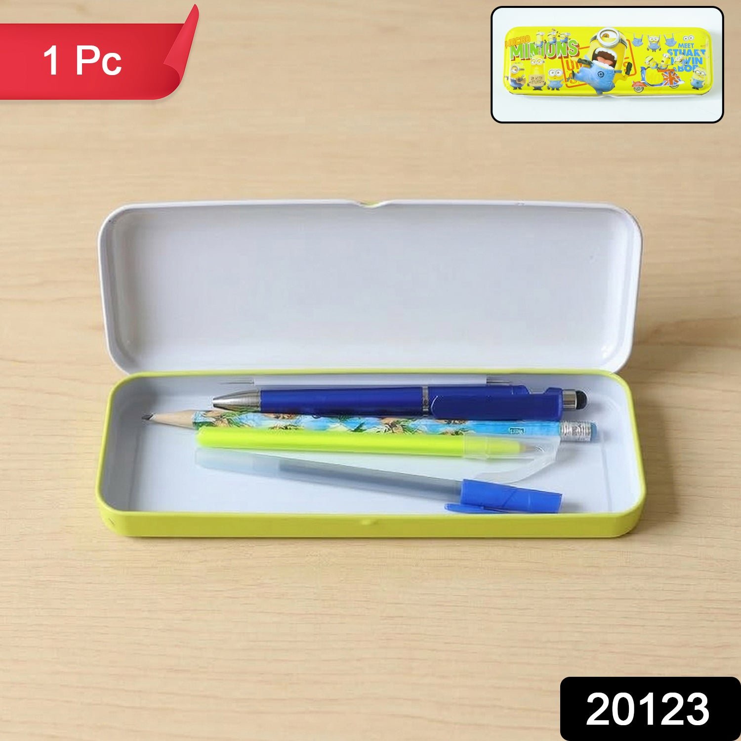 Cartoon-themed Metal Pencil Box – Cute & Durable School Storage - Image 4