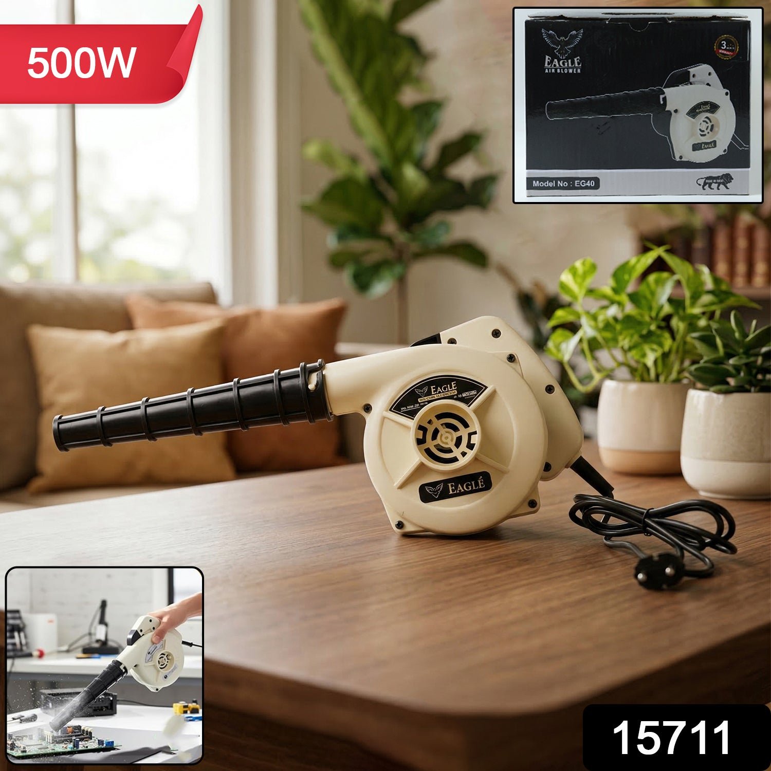 Electric Air Blower – Compact, Powerful Dust Cleaning Tool - Image 2