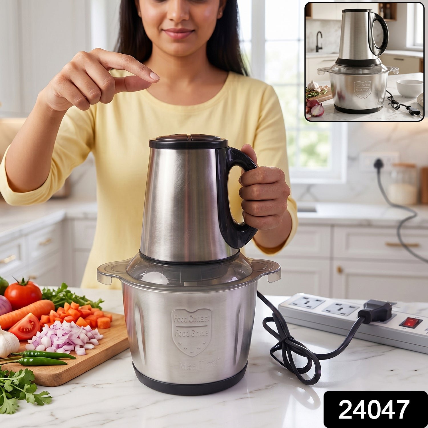 Electric Food Processor – 2 Litre Capacity for Easy Cooking - Image 2
