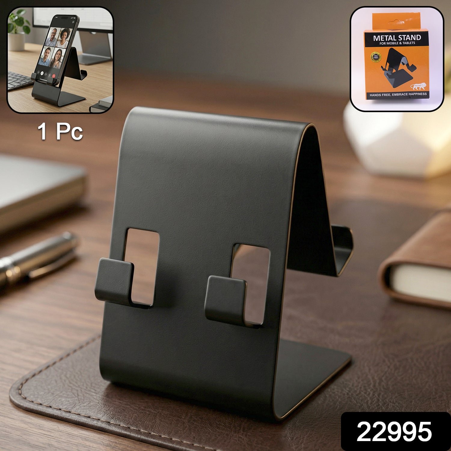 Foldable Metal Mobile & Tablet Stand – Sturdy and Portable Design - Image 2