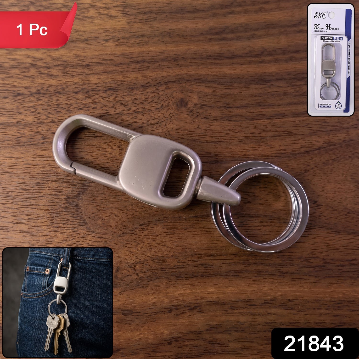 Carabiner Key Holder – Heavy Duty & Secure Metal Clip - Image 2