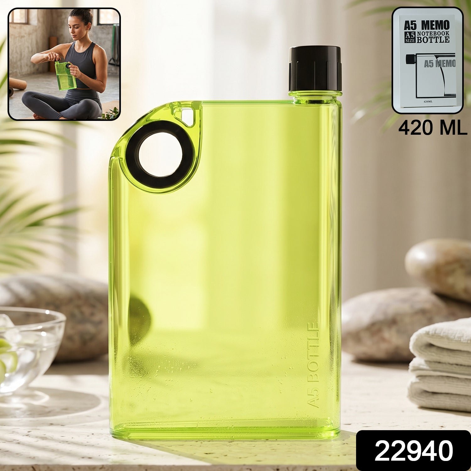 Water Bottle – Slim, Portable & Leak-proof for On-the-Go Hydration - Image 2
