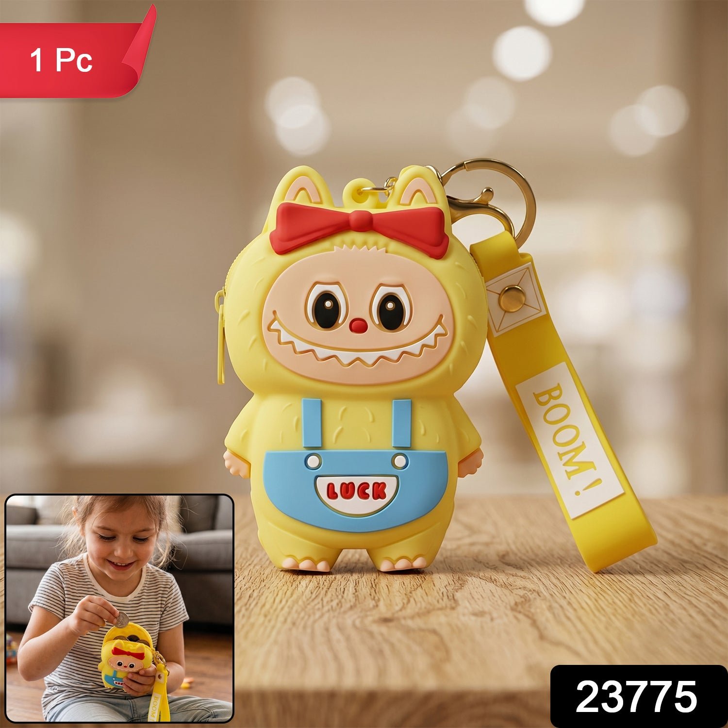 Cute Cartoon Monster Silicone Coin Purse – Playful & Compact - Image 2