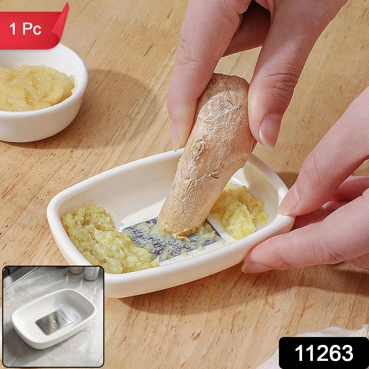 Garlic Ginger Grater Plate – Quick, mess-free food prep tool - Image 2