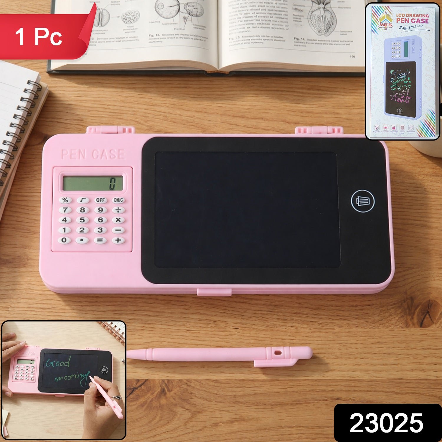 LCD Writing Tablet Pencil Case – All-in-One Study Organizer - Image 2
