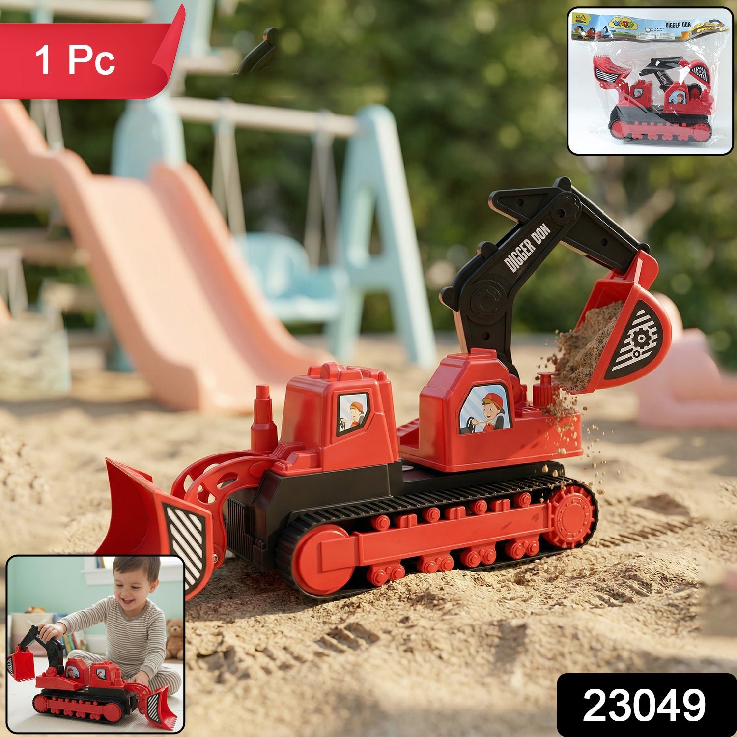 Digger Don Construction Track Toy – Realistic & Durable Kids Vehicle - Image 2