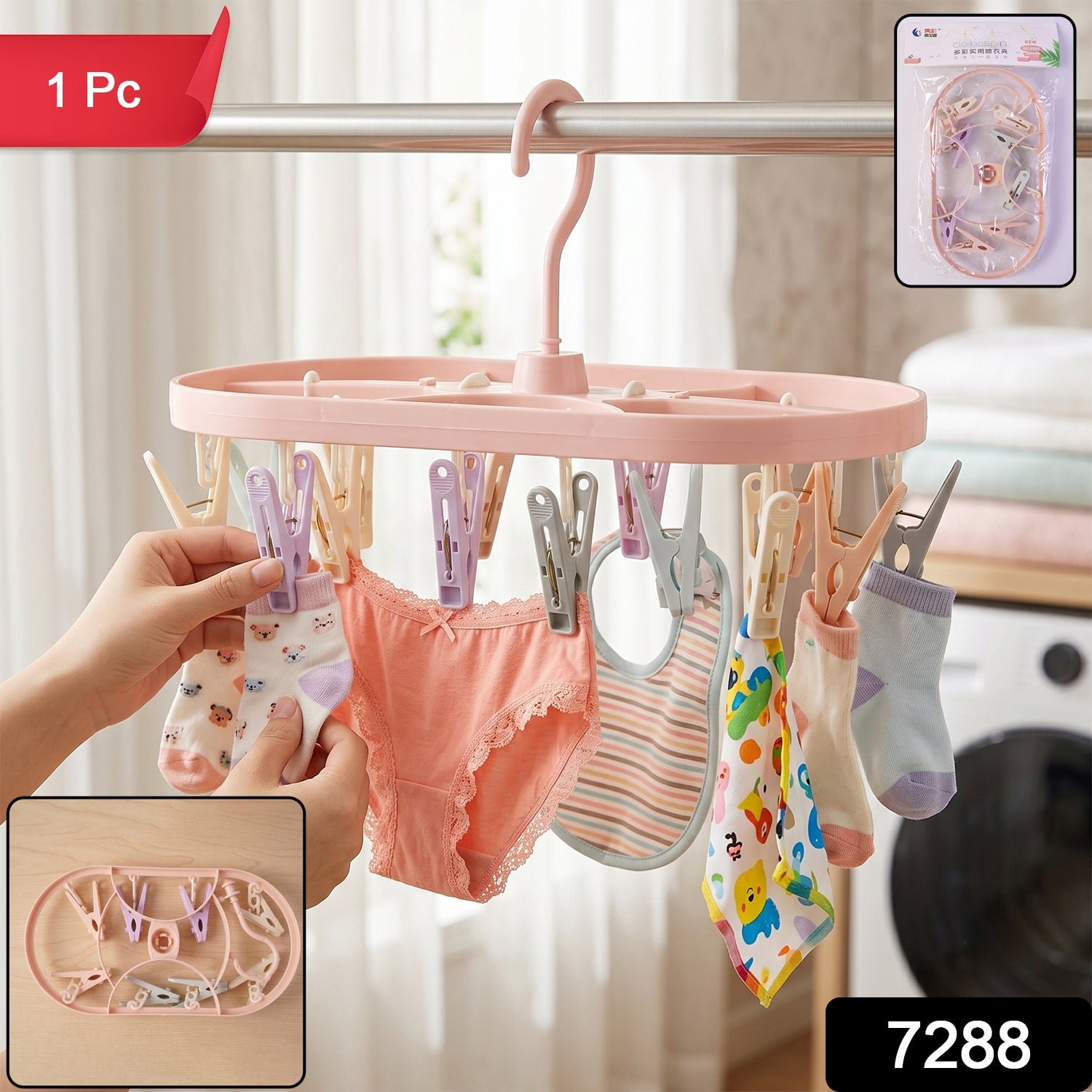 Multipurpose Plastic Hanger Clips Set – Strong Clothes Gripping Tool - Image 2