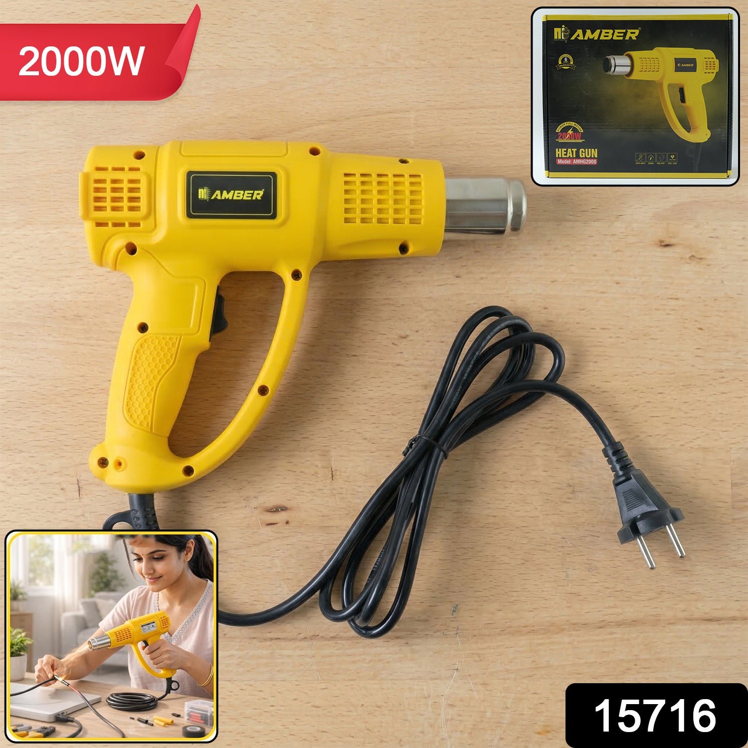 Heat Gun – Heavy Duty 2000W for Paint Removal & Shrink Wrapping - Image 2