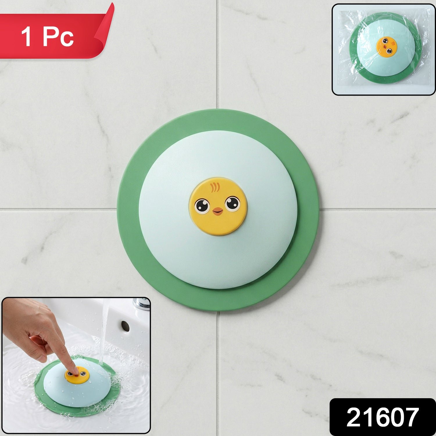 Duck Design Silicone Sink Drain Stopper – Flexible & Reusable - Image 2