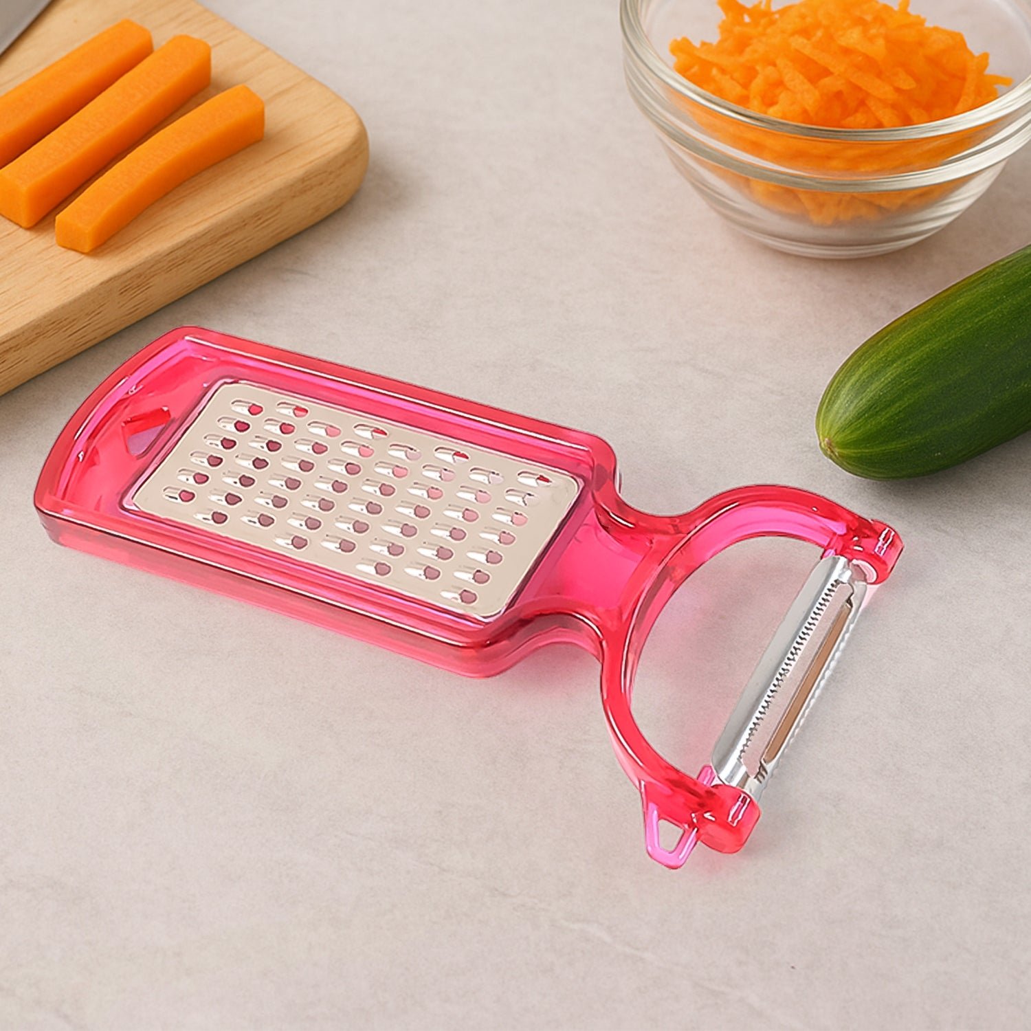 Stainless Steel 2-in-1 Kitchen Peeler for Easy Food Prep - Image 3