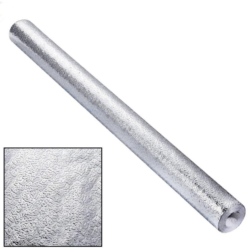 Self-Adhesive Aluminum Foil Wallpaper – Heat-Resistant |