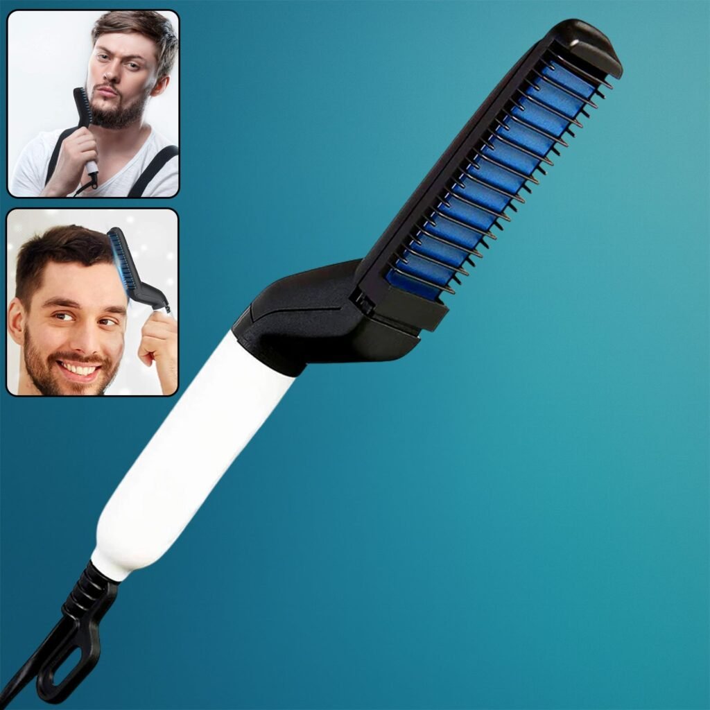 Men's Hair & Beard Straightener – Quick Styling Comb | BraveVault