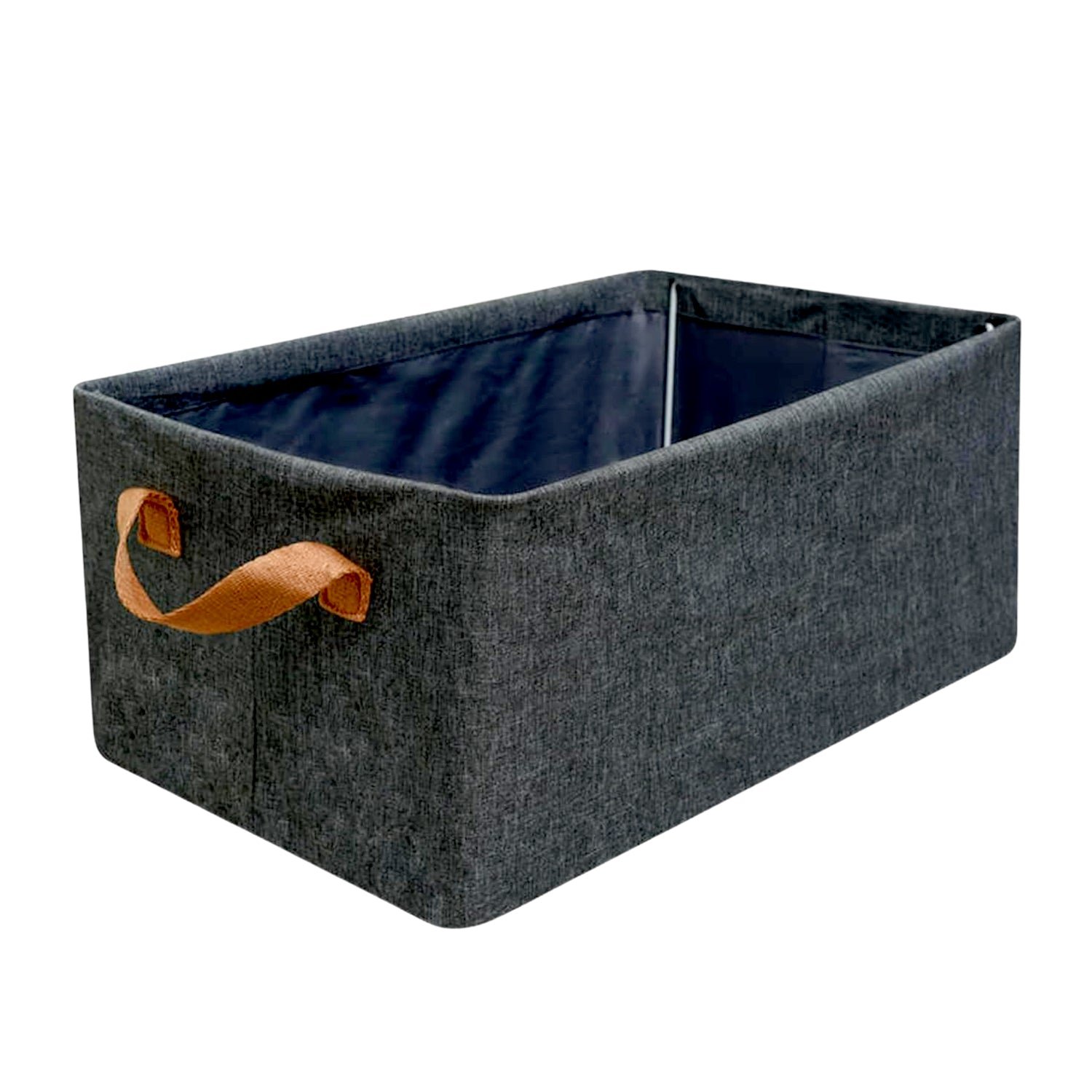 Foldable Storage Box – 46.5 cm Cotton Linen Organizer | Organivo - Image 4