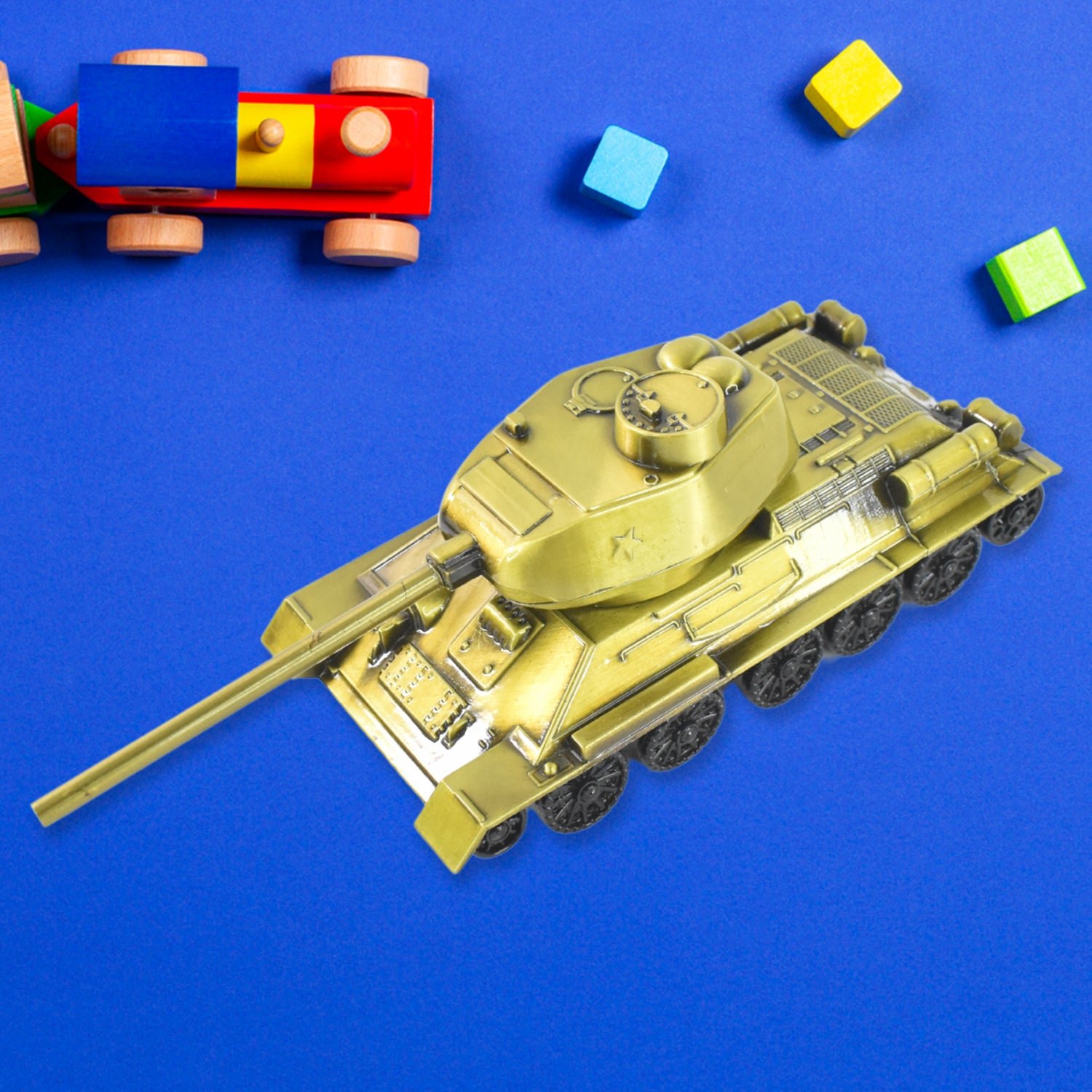 Iron Art Tank Model – Retro Vintage Desktop Decoration - Image 3