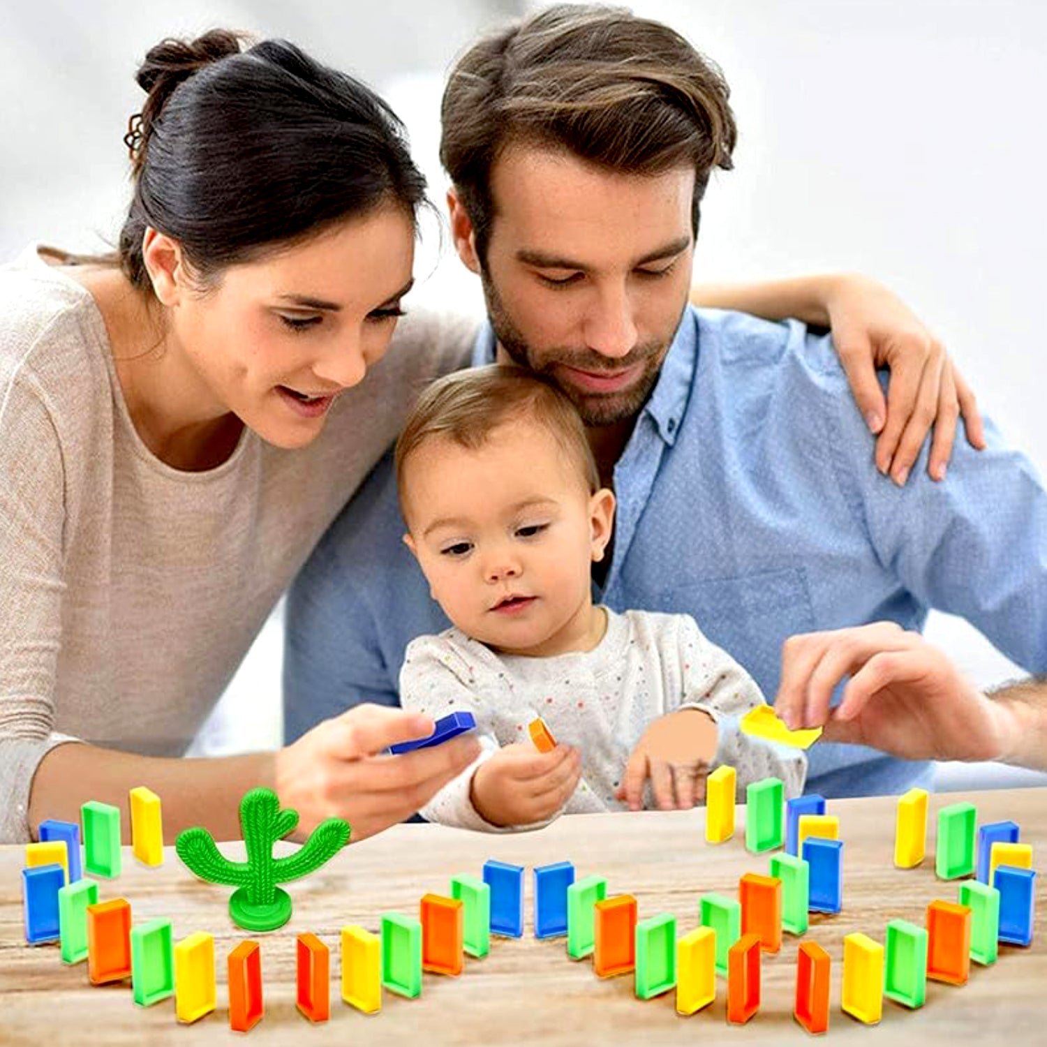 Domino Train Set – 40-Piece Automatic Block Laying Toy | Little Blocks - Image 3