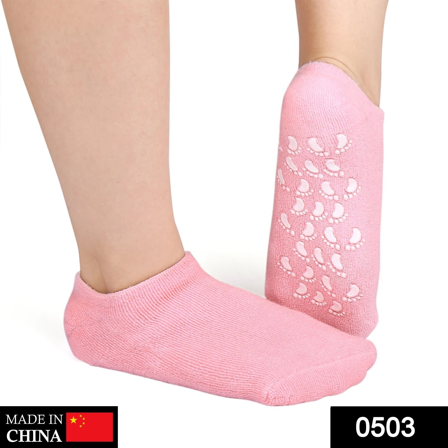 Silicone Moisturizing Feet Socks Gel – Softens & Hydrates Dry Heels - Image 2
