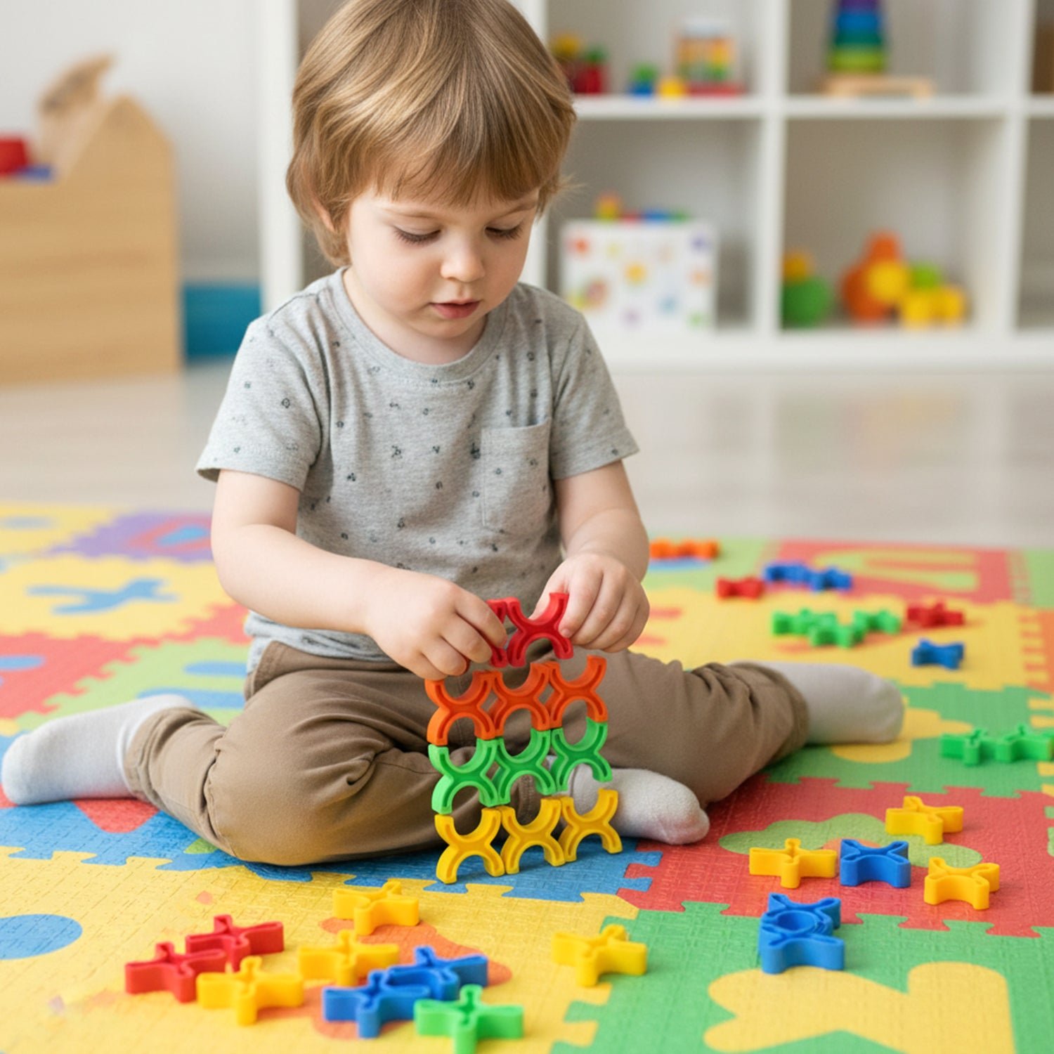 Balanced Blocks Stacking Toy – Boosts Creativity & Motor Skills - Image 3
