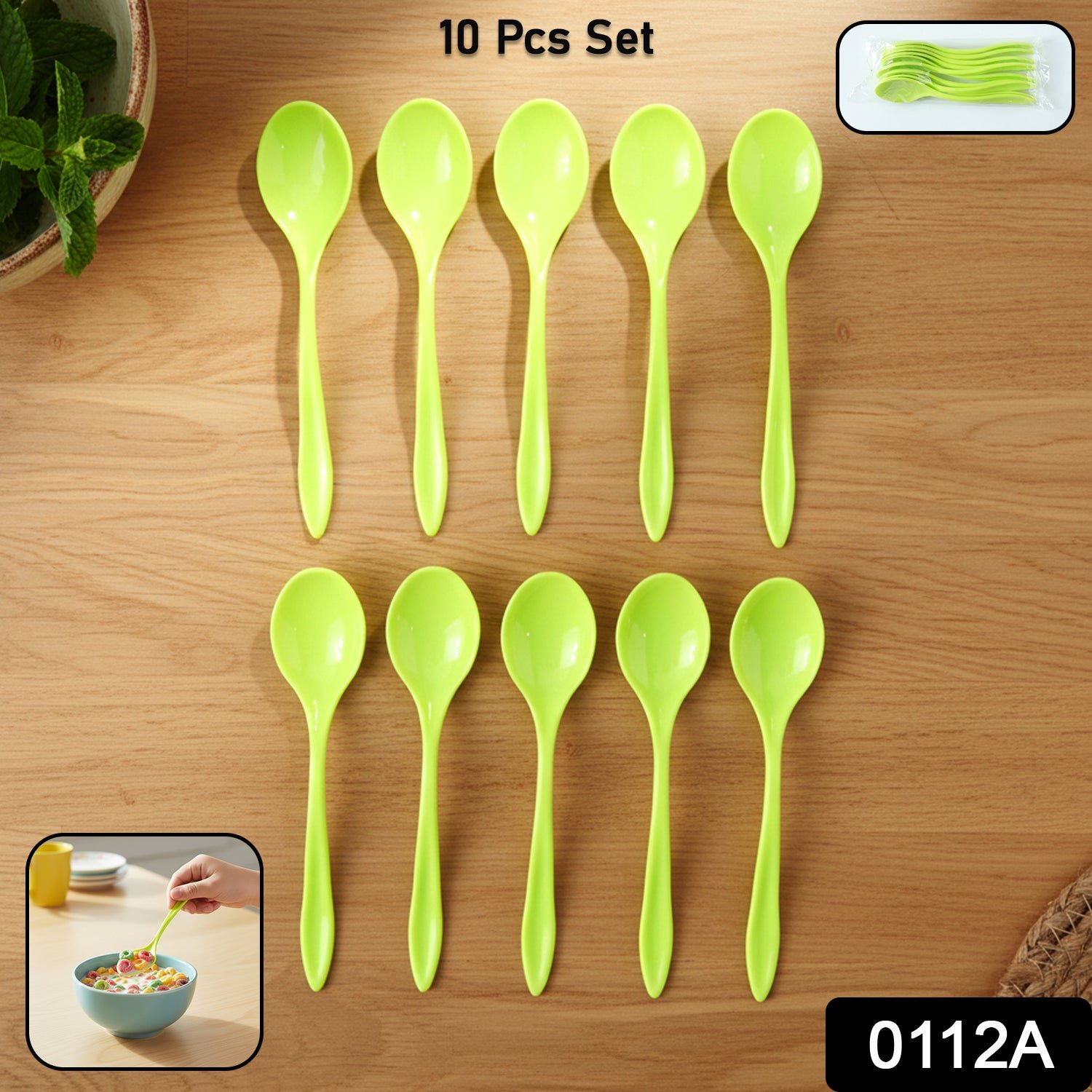 Plastic Spoons Set – Reusable Serving Cutlery | Tummy Tide - Image 2