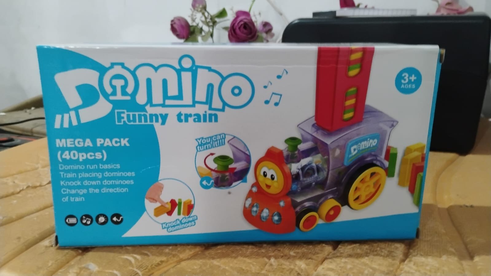 Domino Train Set – 40-Piece Automatic Block Laying Toy | Little Blocks - Image 7