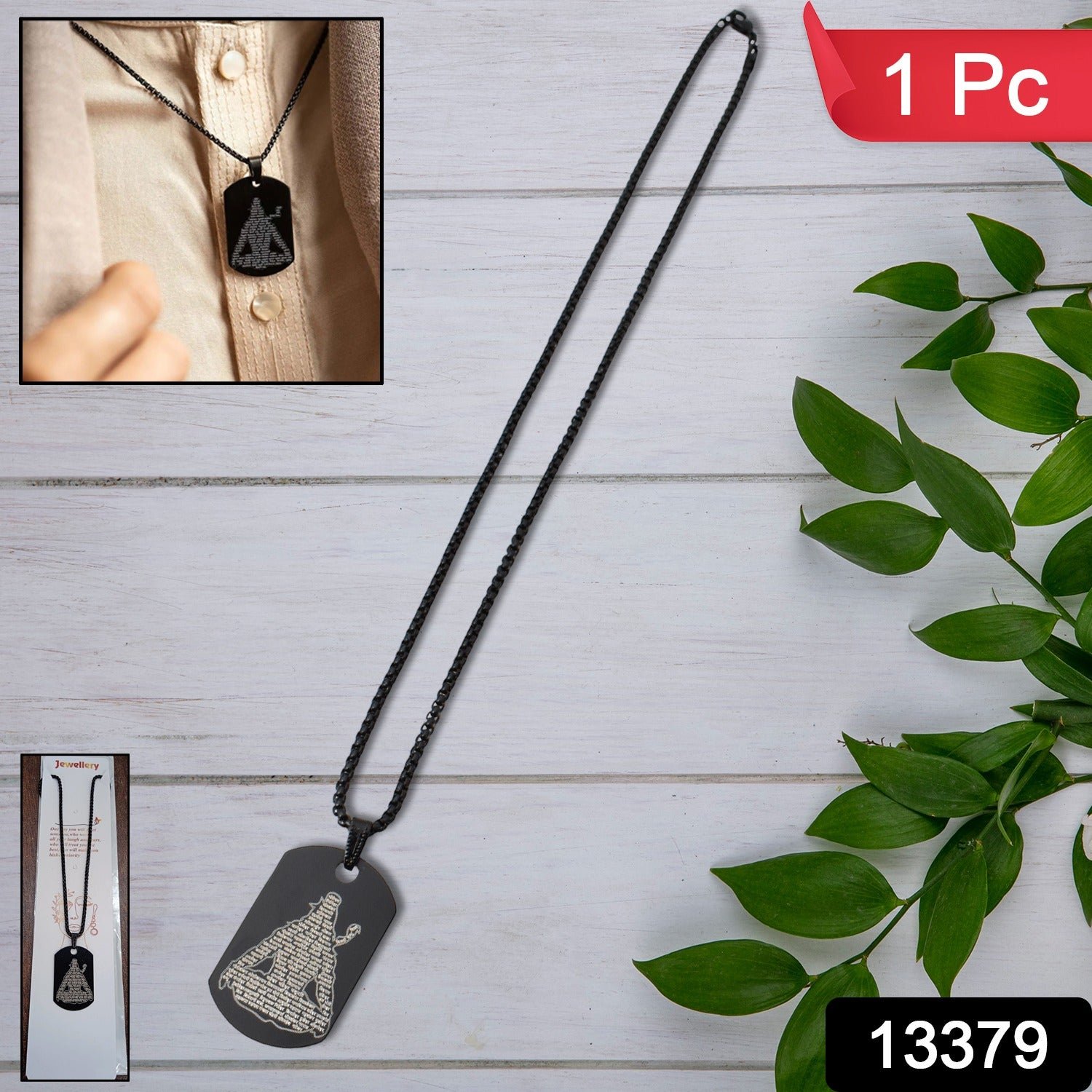 Mahadev Locket – Stainless Steel Shiv Pendant for Men | Indo Glow - Image 2