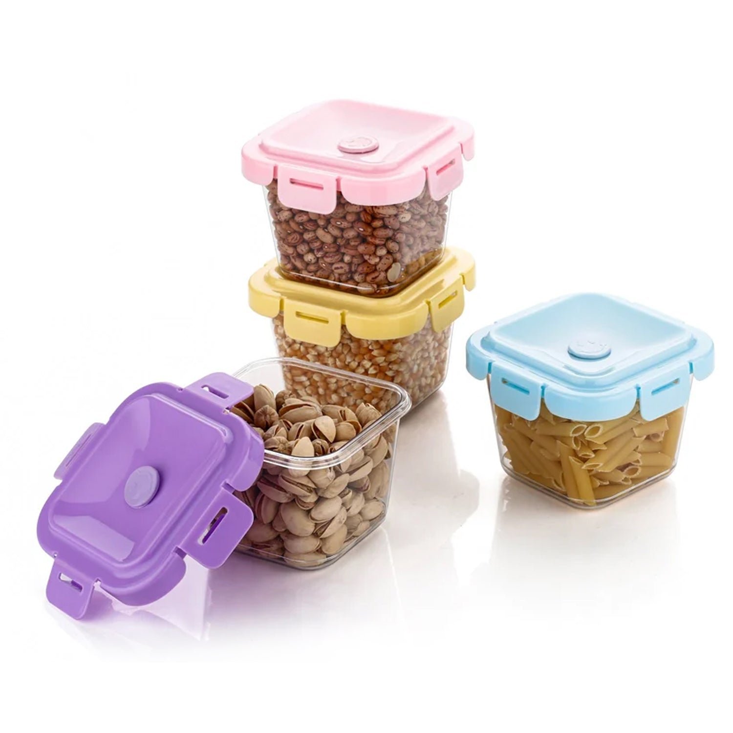 Plastic Food Storage Containers – 500ml 4 Pcs Leak-Proof Set | Organivo - Image 2