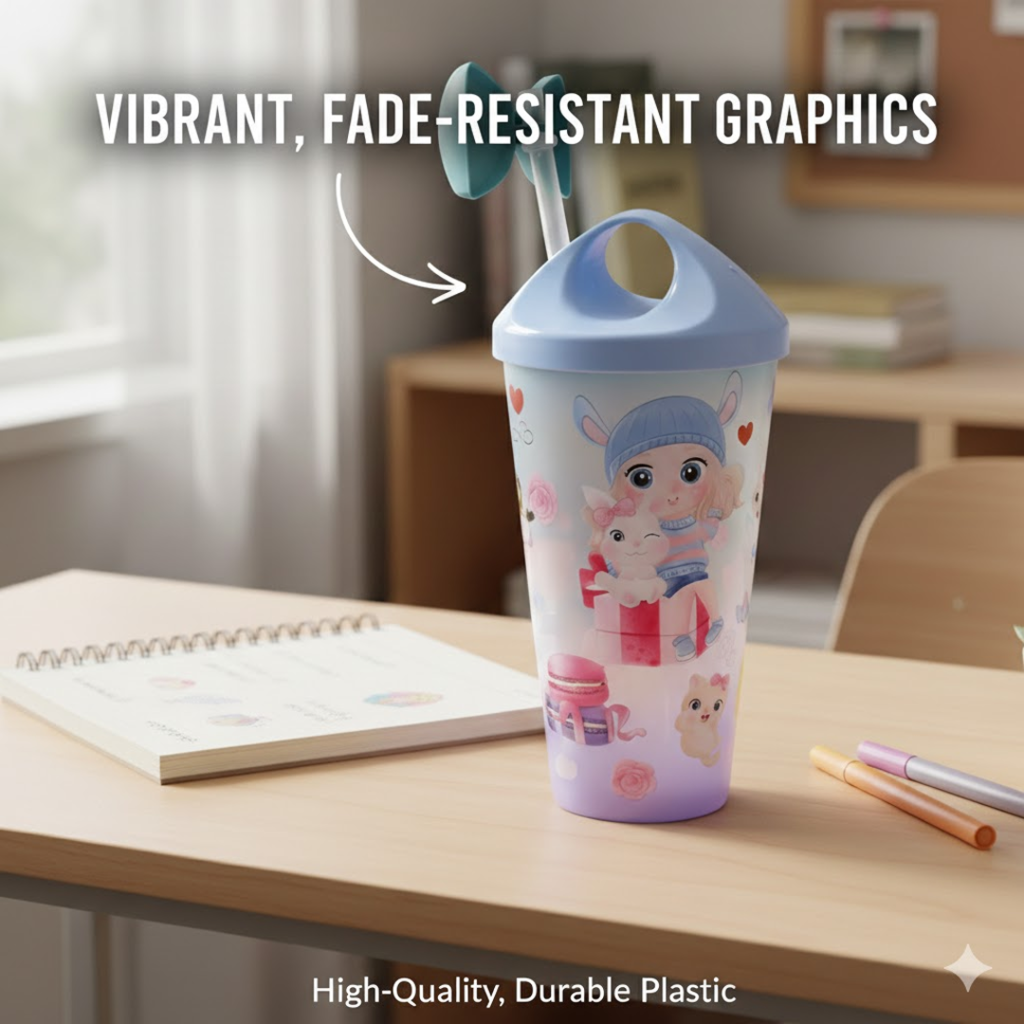 Unicorn Kids Water Bottle – Spill-Proof Straw & BPA-Free | TinyTrendy