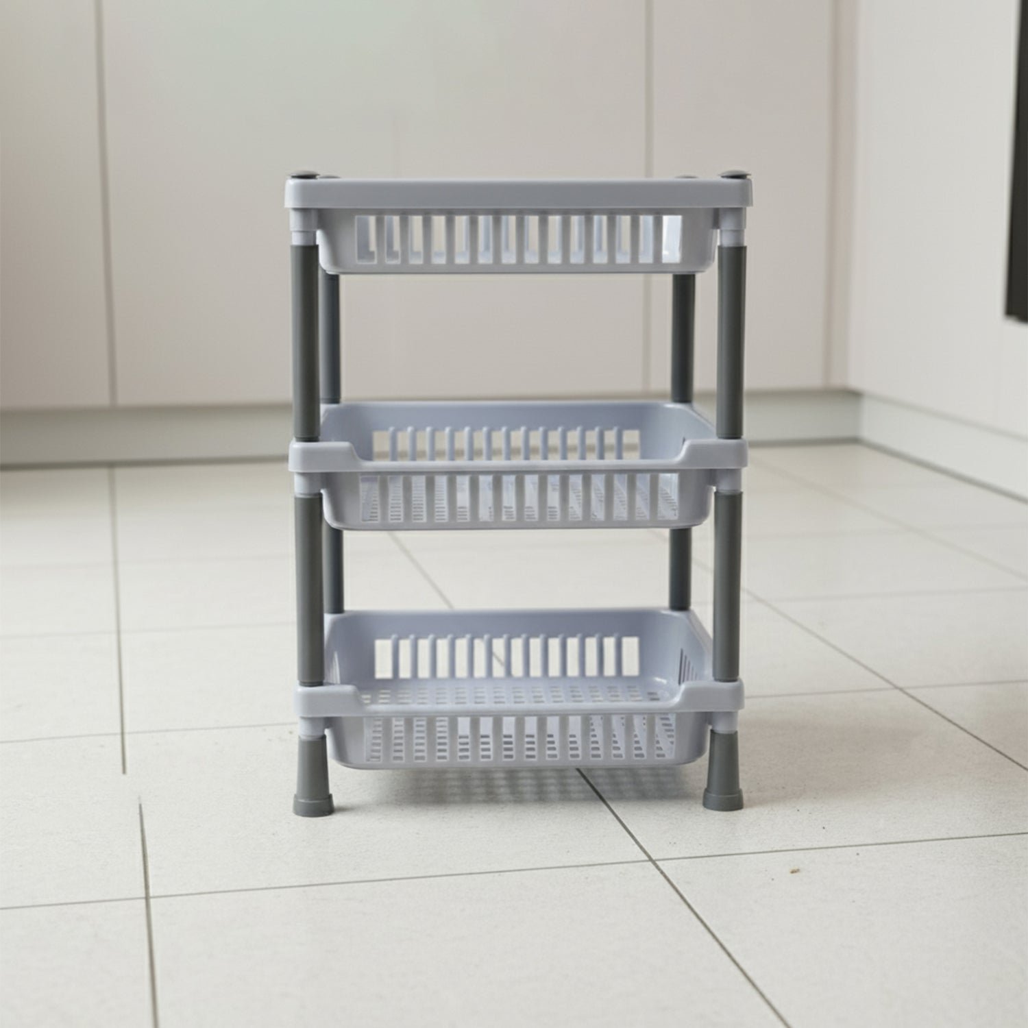 Kitchen Storage Basket Rack – 3-Layer Ventilated Organizer - Image 3