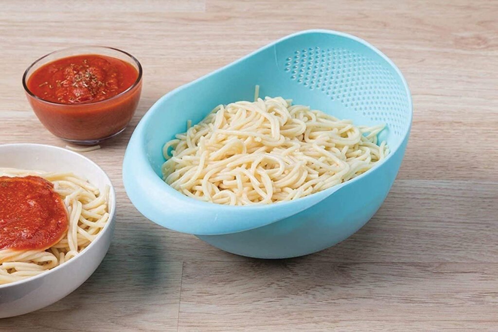 Rice Bowl Strainer – Large Plastic Grain Washer | Tidy Table